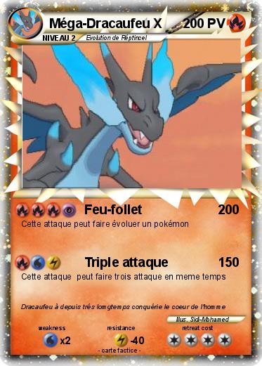 Pokemon Méga-Dracaufeu X
