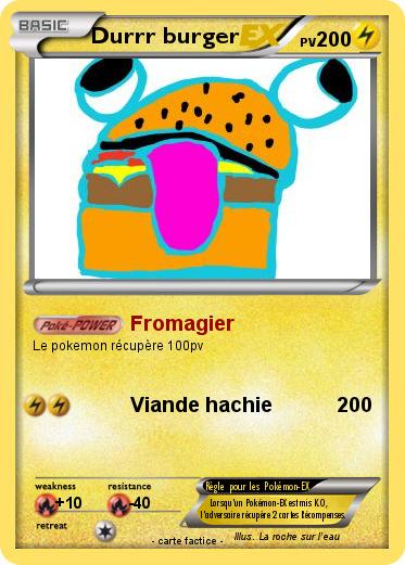 Pokemon Durrr burger
