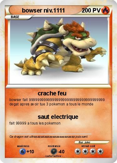 Pokemon bowser niv.1111