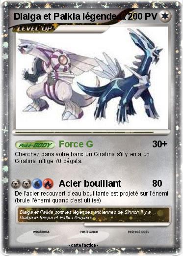 Pokemon Dialga et Palkia légende