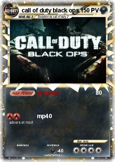 Pokemon call of duty black ops