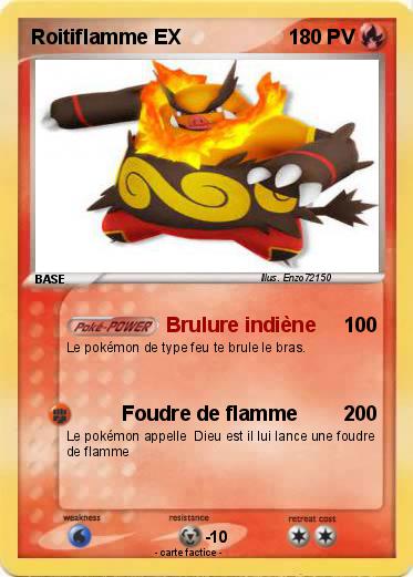 Pokemon Roitiflamme EX