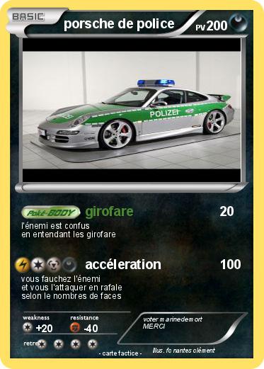 Pokemon porsche de police