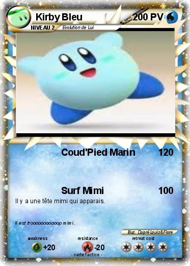 Pokemon Kirby Bleu