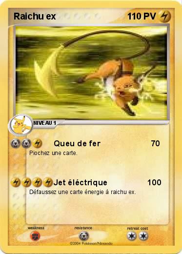 Pokemon Raichu ex