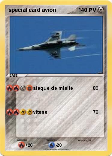 Pokemon special card avion