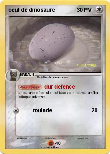 Pokemon oeuf de dinosaure