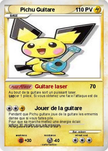 Pokemon Pichu Guitare