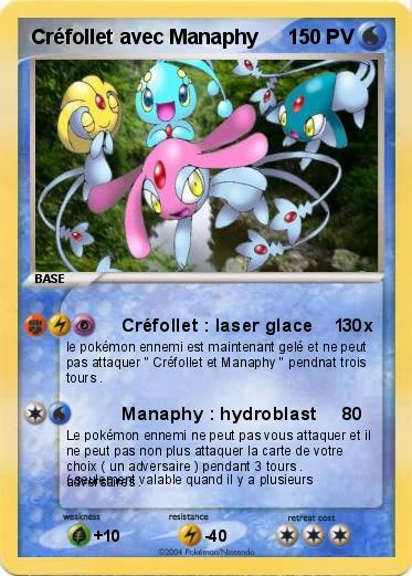 Pokemon Créfollet avec Manaphy