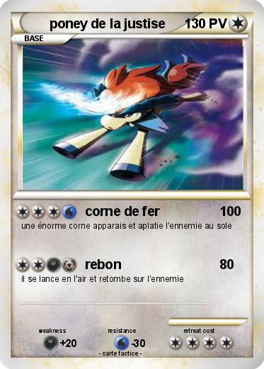 Pokemon poney de la justise