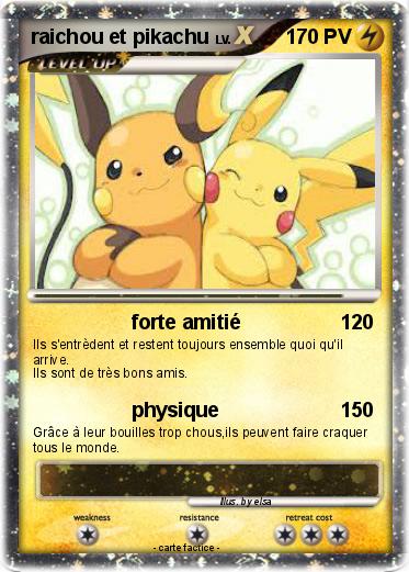 Pokemon raichou et pikachu
