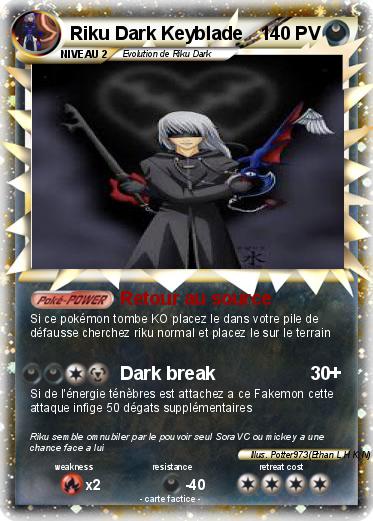 Pokemon Riku Dark Keyblade