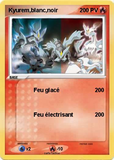 Pokemon Kyurem,blanc,noir