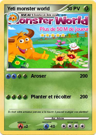 Pokemon Yeti monster world
