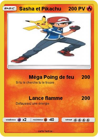 Pokemon Sasha et Pikachu