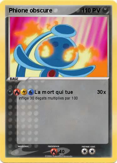 Pokemon Phione obscure 