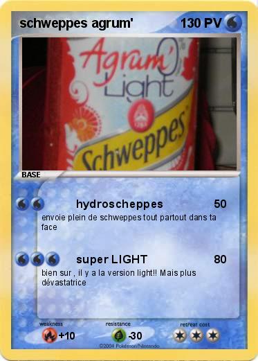 Pokemon schweppes agrum'