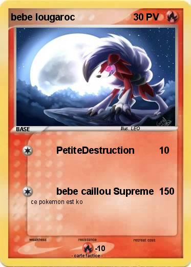 Pokemon bebe lougaroc