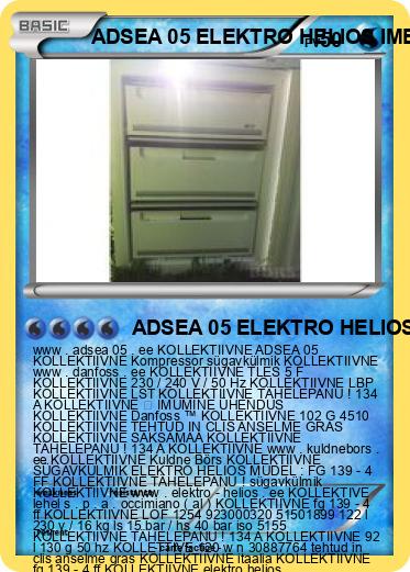 Pokemon ADSEA 05 ELEKTRO HELIOS IME