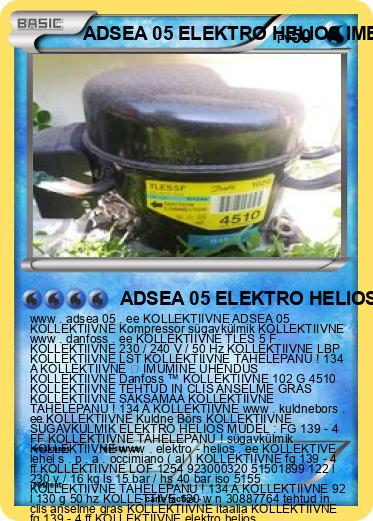 Pokemon ADSEA 05 ELEKTRO HELIOS IME