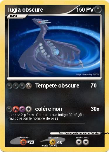 Pokemon lugia obscure