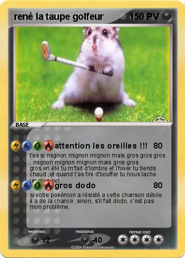 Pokemon rené la taupe golfeur