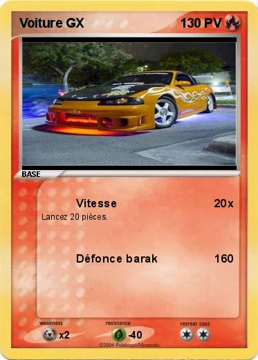 Pokemon Voiture GX