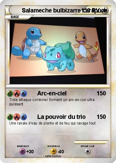 Pokemon Salameche bulbizarre carapuce