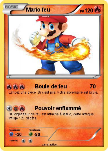 Pokemon Mario feu