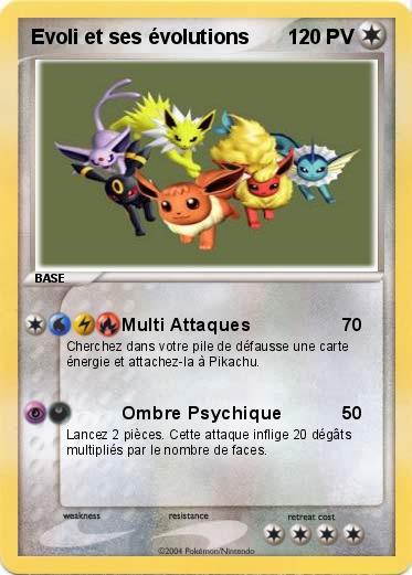 Pokemon Evoli et ses évolutions