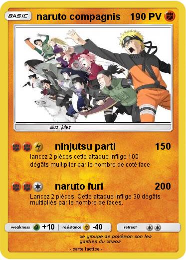Pokemon naruto compagnis