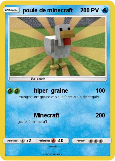 Pokemon poule de minecraft