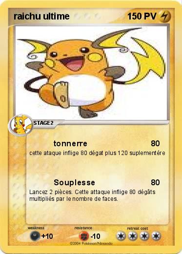 Pokemon raichu ultime