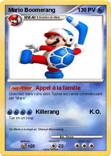 Pokemon Mario Boomerang