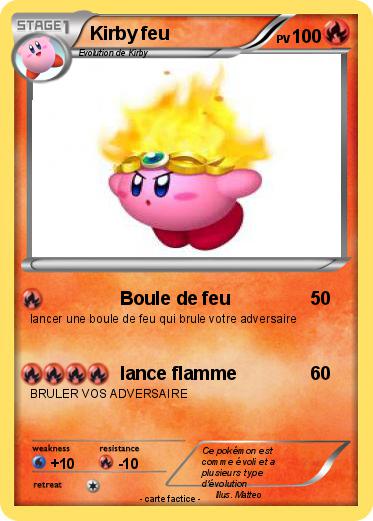 Pokemon Kirby feu