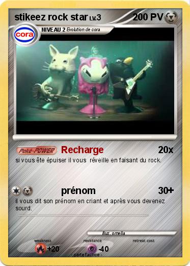 Pokemon stikeez rock star