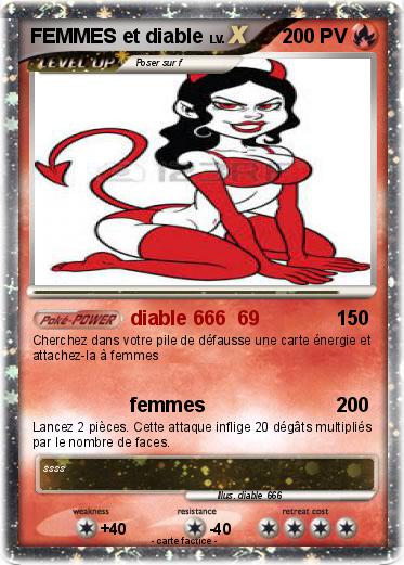 Pokemon FEMMES et diable