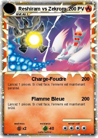 Pokemon Reshiram vs Zekrom