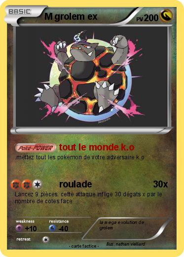 Pokemon M grolem ex