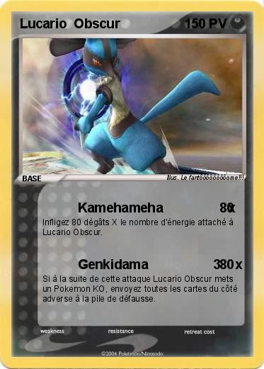 Pokemon Lucario  Obscur