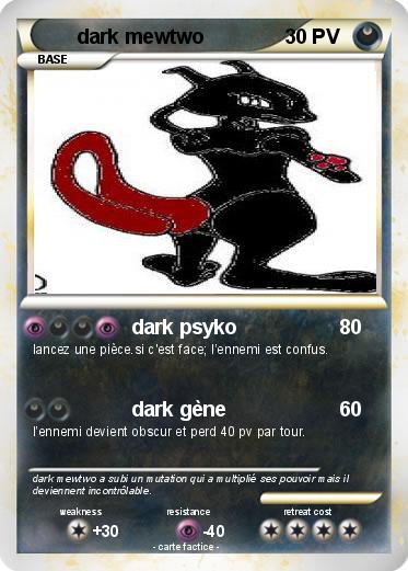 Pokemon dark mewtwo