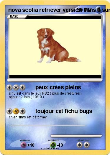 Pokemon nova scotia retriever version sims 3 sur PS2
