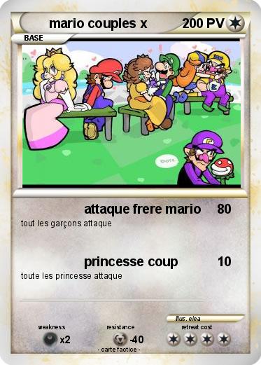 Pokemon mario couples x