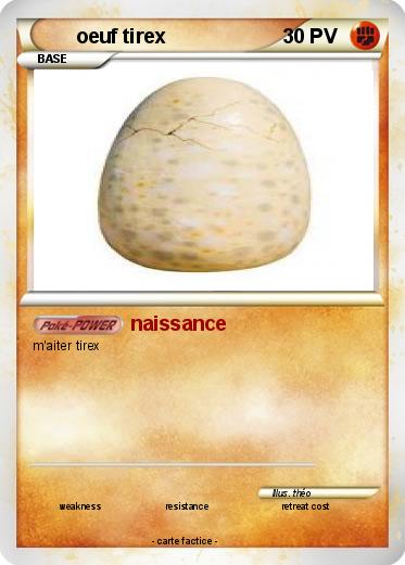 Pokemon oeuf tirex