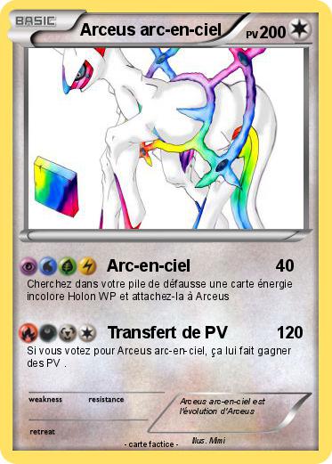 Pokemon Arceus arc-en-ciel