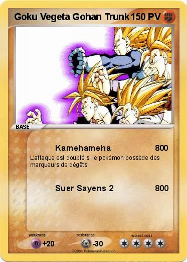 Pokemon Goku Vegeta Gohan Trunk