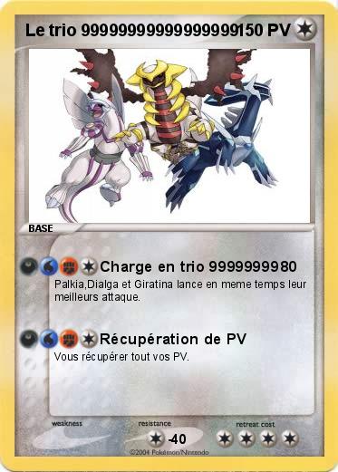 Pokemon Le trio 99999999999999999
