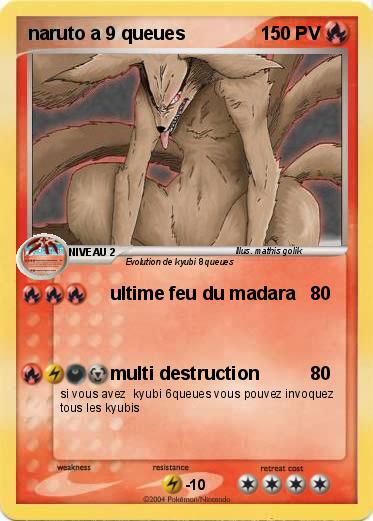 Pokemon naruto a 9 queues