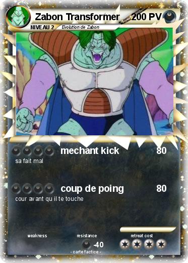 Pokemon Zabon Transformer