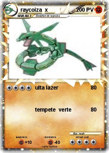 Pokemon raycoiza  x